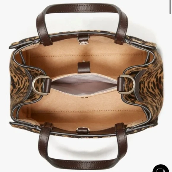 Kate Spade Lane Leopard Calf Hair Small Satchel - Picture 4 of 11